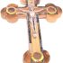 Holy Land Market Thick Grade A Olive Wood 14 Stations Crucifix with Samples and Mother of Pearls Decoration (18 cm or 7 inches) Holy Land Market Thick Grade A Olive Wood 14 Stations Crucifix with Samples and Mother of Pearls Decoration (18 cm or 7 inches)
