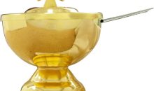 Orthodox Church Mass Supplies Greek Style Incense Burner Holy Grail with Spoon Religious Gift Altar Decoration (Holy Grail)