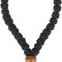Mikovivi Christian Orthodox Prayer Rope, Black Handmade Polyester Thread Orthodox Greek Prayer Beads Rope Chotki Komboskini Knot Bracelet with Cross Pendant for Christians Gifts