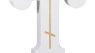 Novabright Orthodox Standing Cross Table Decor 7.5 Inches Wooden Christian Greek Crucifix Tabletop Sign for Easter Religion Gift Church Home Room Decoration