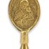 Theotokos Design Brass Candle Holder – Christian Candlestick for Thin Orthodox Candles, 3.74 in Height Theotokos Design Brass Candle Holder – Christian Candlestick for Thin Orthodox Candles, 3.74 in Height