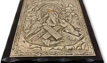 Handmade Greek Christian Orthodox Wood-Metallic icon of The Resurrection Of Jesus Christ (24 X 19cm or 9.4 X 7.5 In) Solid Wood