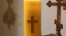 Pure Beeswax Prayer Candles - 7 Day Devotional Candles in Glass with 100 Hours Long Burn Time, Honey Fragrance Religious Candles Catholic for Memorials, Vigil, Church