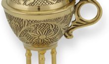 Orthodox Brass Incense Burner – Ornate Christian Censer with Cross for Home or Church Use, 6.3 inch Orthodox Brass Incense Burner – Ornate Christian Censer with Cross for Home or Church Use, 6.3 inch