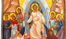 Wooden Greek Christian Orthodox Wood Icon of the Resurrection / MP2