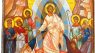 Wooden Greek Christian Orthodox Wood Icon of the Resurrection / MP2