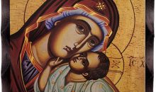 Threehoney Greek Christian Orthodox Icon for Wall Virgin Mary Image Hanging Painting 6.3 x 4.7 in Handmade Solid Wood Decorative Painting for Home and Church Decoration Threehoney Greek Christian Orthodox Icon for Wall Virgin Mary Image Hanging Painting 6.3 x 4.7 in Handmade Solid Wood Decorative Painting for Home and Church Decoration