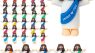 50 Pcs Little Jesus Figurines Bulk, Multi-Colors Small Jesus Toys Printed with Jesus Loves You Christ Savior Little Jesus Doll for Hide and Seek Classic Religious Gifts, Baptism Activities