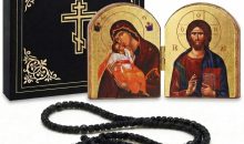 Kigeli 1 Set Orthodox Christian Pocket Diptych Icon and Prayer Rope Folding Mini Travel Orthodox Icon Greek Cross Prayer Rope for Religious Gifts(Theotokos Eleousa and Christ Pantocrator) Kigeli 1 Set Orthodox Christian Pocket Diptych Icon and Prayer Rope Folding Mini Travel Orthodox Icon Greek Cross Prayer Rope for Religious Gifts(Theotokos Eleousa and Christ Pantocrator)