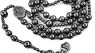 Large Heavy Hematite rosary beads catholic for men | Rosary Necklace with Virgin Mary medal,Handmade,rosarios catolicos Cross Necklace Catholic Gifts