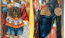 Iconsgr Wooden Greek Christian Orthodox Wood Icon of Archangel Michael and Gabriel / A0 Iconsgr Wooden Greek Christian Orthodox Wood Icon of Archangel Michael and Gabriel / A0