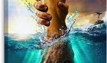 Framed Jesus Christ Canvas Wall Art The Hand of God Jesus Reaching Into Water Christian Painting Prints Biblical Wall Decor Religious Room Decor for Church Prayer Room Schools Hospitals 12″ x 16″ Framed Jesus Christ Canvas Wall Art The Hand of God Jesus Reaching Into Water Christian Painting Prints Biblical Wall Decor Religious Room Decor for Church Prayer Room Schools Hospitals 12″ x 16″