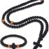 Landical 2 Pcs Chotki Orthodox Prayer Rope 100 Knots with Christian 33 Knots Handmade Bracelet Charm Greek Rosary Protection Blessing Cross Gifts Tassel Car Hanging Home Ornament(Brown,Classic Style) Landical 2 Pcs Chotki Orthodox Prayer Rope 100 Knots with Christian 33 Knots Handmade Bracelet Charm Greek Rosary Protection Blessing Cross Gifts Tassel Car Hanging Home Ornament(Brown,Classic Style)