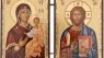 BlessedMart Orthodox Christian Pocket Diptych Icons – Folding Mini Byzantine Icons of Christ and Theotokos – 3.35