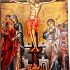 Wooden Greek Christian Orthodox Wood Icon of the Crucifixion / A0 Wooden Greek Christian Orthodox Wood Icon of the Crucifixion / A0