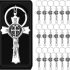 Junkin 24 Pack Saint Benedict Crucifix Jesus Keychain Medal Cross Catholic Keychain Recuerdos De Bautizo for Baptism Communion Junkin 24 Pack Saint Benedict Crucifix Jesus Keychain Medal Cross Catholic Keychain Recuerdos De Bautizo for Baptism Communion