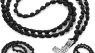 Quelay 3 Pcs Handmade Orthodox Prayer Rope 100 50 33 Knot Paracord Set Christian Greek Prayer Rope Protection Blessing Cross Charm Tassel Car Hanging Charm (Metal)