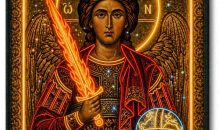 PACORIA 24″x36″ Archangel Michael Religious Woven Wall Tapestry Collection – Orthodox Christian Icons & Biblical Scenes – Classic & Glow Effect Styles – Premium Sacred Wall Decor PACORIA 24″x36″ Archangel Michael Religious Woven Wall Tapestry Collection – Orthodox Christian Icons & Biblical Scenes – Classic & Glow Effect Styles – Premium Sacred Wall Decor