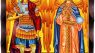 Threehoney Greek Christian Orthodox Icon for Wall Archangels Michael and Gabriel Image Hanging Painting 6.3 x 4.7 in Handmade Solid Wood Decorative Painting for Home and Church Decoration