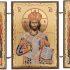Orthodox Triptych Icon – Folding Wooden Byzantine Icon – Christian Religious Gift & Home Decor – Small Size 3.35″ Tall (Christ the Great High Priest)