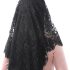 Bozidol Triangle Catholic Church Mantilla Veils for Religious Christian Floral Lace Scarf Shawl Veil with Hairclips Bozidol Triangle Catholic Church Mantilla Veils for Religious Christian Floral Lace Scarf Shawl Veil with Hairclips