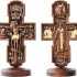 BGCOPPER Standing Crucifix Orthodox Cross Wall Decor Wooden Cross for Home | Jesus Crucifix, Apostles Cross, Christmas Easter Gift, Home Decor, Christian Gift, Handmade, Beechwood