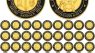 Tondiamo 24 Pcs Put on The Whole Armor of God Coins for Fathers Day Gifts Christian Challenge Coin Souvenirs Prayer Commemorative Gift Round Gold Mental Gift for Men Women Religious Church Party
