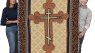 Pure Country Weavers Orthodox Cross Blanket - Religious Gift Tapestry Throw Woven from Cotton - Made in the USA (72x54)