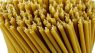 Danilovo Pure Beeswax Candles - Honey-Scented, Decorative Thin Taper Candles - Ideal for Birthday Decoration or Church Prayers - Drip Free, Tall & Smokeless Pack of 50 pcs, 7.3 x 0.24 inch