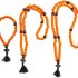 DICOSMETIC 3Pcs Christian Orthodox Prayer Rope Wooden Chotki 30/80/100 Knots Anglican Prayer Beads Cross Blessing Prayer Beads with Tassel Religious Gift for Men Women