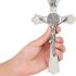 VINETEN Saint Benedict Enamel Crucifix- Crucifix Wall Cross Metal- 8 Inch