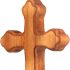 wellhouse Wood Olive Cross Necklace: Christian Faith Pendant Gift for Women & Men. Ideal for Car, Wall, Church & Home Display.