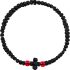 Pndeyo 1pc Orthodox Prayer Rope, 6.69in, with Red Bead, Black
