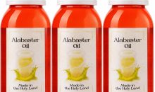 Zuluf Alabaster Anointing Oil Set of 3 from the Holy Land Jerusalem Red Scented Blessed Christian Prayer from Bethlehem for Baptism Christening Godparent Faith Keepsake Gift 5.1 Fl Oz 3 Pack Bottles