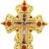 Orthodox Cross Pendant.Durable and Elegant Religious Jewelry for Churches,Weddings,Funerals,6.9In*3.3In (red)