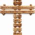 Zuluf 9″ Olive Wood Lord’s Prayer Wall Cross – Handmade Christian Hanging Cross, Engraved Our Father Prayer, Religious Home Decor Gift from Bethlehem Holy Land – CRS104Z