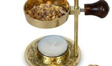 Holy Land Market Smokeless Brass Incense Burner Kit – Resin Censer