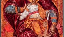 Artis Premium Replicas The Enthroned Holy Mary 16th Century Greek Orthodox Byzantine Icon (18,25×35 cm)
