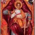 Artis Premium Replicas The Enthroned Holy Mary 16th Century Greek Orthodox Byzantine Icon (18,25×35 cm)