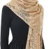 Wgior Elegant Floral Catholic Church Veil, Soft Mantilla Chapel Prayer Scarf Wrap Shawl Headscarf