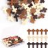 50/120/200 PCS 3 Colors Mini Wooden Prayer Cross Pendants, DIY Craft Charms