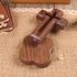 Handmade Walnut Wood Jesus Cross,5.5 x 2.8 Inch Rustic Christian Wall Decor with Strong Hidden Magnets,Spiritual Gift for Home,Church,Baptism,Wedding, Housewarming