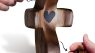 Wooden Cross Fidget, Pocket Cross My Heart Stress Relief and Prayer