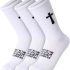 3 Pairs Unisex Cross Socks,Gifts for Christian: Easter Christmas | 90% cotton and 10% spandex,US sizes 6-12,Socks with Bible Verses,It Can Be Worn for Everyday Wear and Prayer