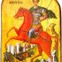 Iconsgr Wooden Greek Christian Orthodox Wood Icon of Saint Dimitrios Demetrius Demetrios / MP2