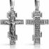 925 Sterling Silver Orthodox Cross Necklace for Men Women