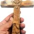 Zuluf 7.8″ Olive Wood Dove Cross Wall Hanging Christian Holy Spirit Carved Jerusalem Gift Bedroom Decor CRS019