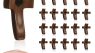 Brevynx Handmade 25Pcs Pocket Wooden Cross Fidget in bulk with Organza Bags - Stress Relief Cross My Heart for Christian, Religious Easter Day Gifts,Father's Day for Church