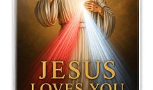 Jesus Loves You Ceramic Memorial Picture for Headstones – Waterproof Outdoor Religious Plaque for Cemetery & Grave Decoration – Christian Memorial Photo icon – Made in USA – 2.7″ x 3.2″