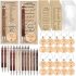 Lincia 20 Sets Bible Verse Pens Bamboo with Scripture Bookmarks Keychains